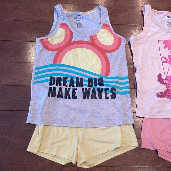 Disney Pajama Sets Pink and Yellow - Picture 2 of 12